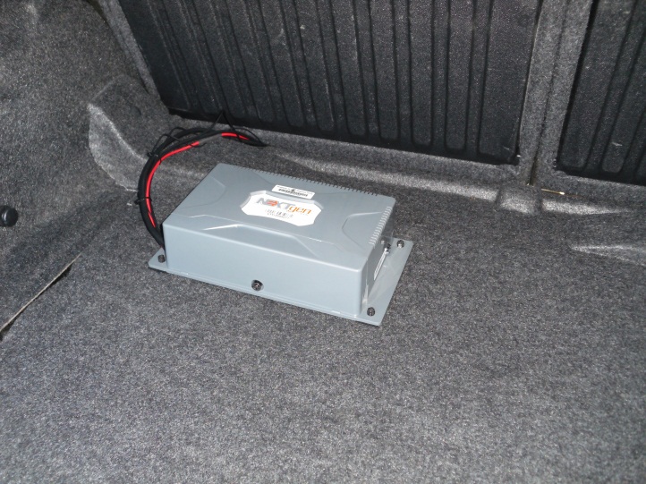 A main unit installed in an instrumented vehicle